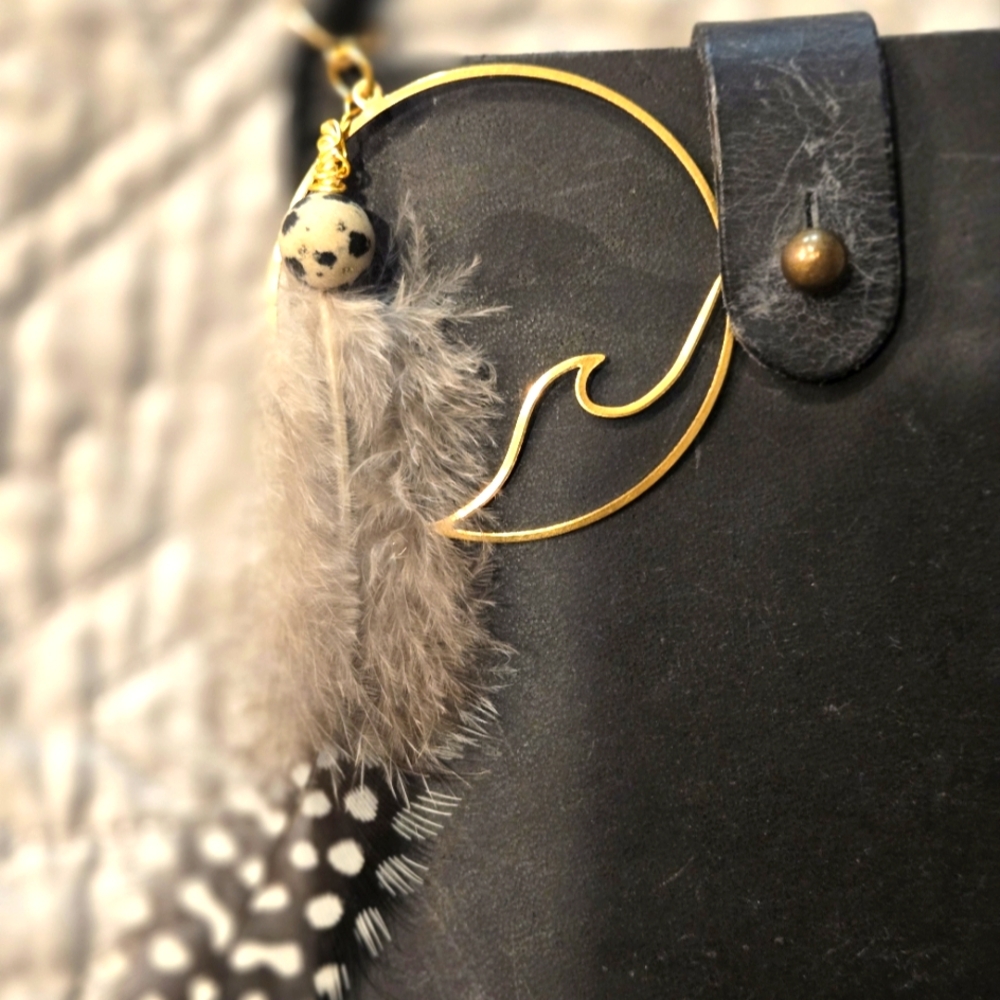 Boho Handmade Purse Charm Charms